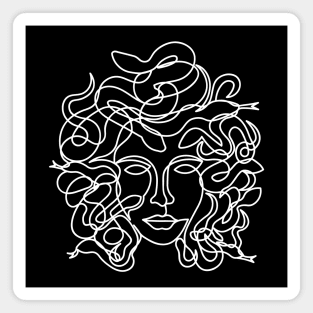 Medusa Single Line Style Magnet